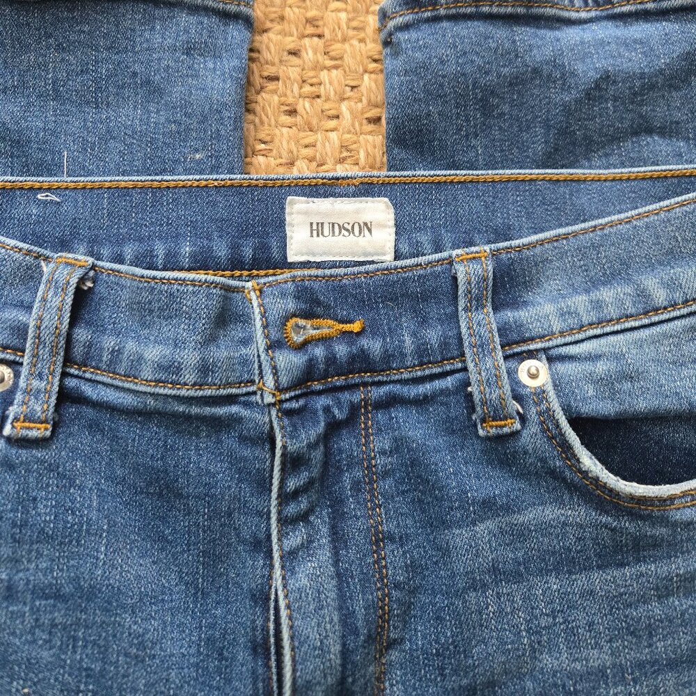 Hudson Women's Jeans Size 29 Straight Leg Blue Denim Jeans EUC
